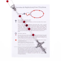 Koronka do Najdroższej Krwi Chrystusa  + koronka + instrukcja